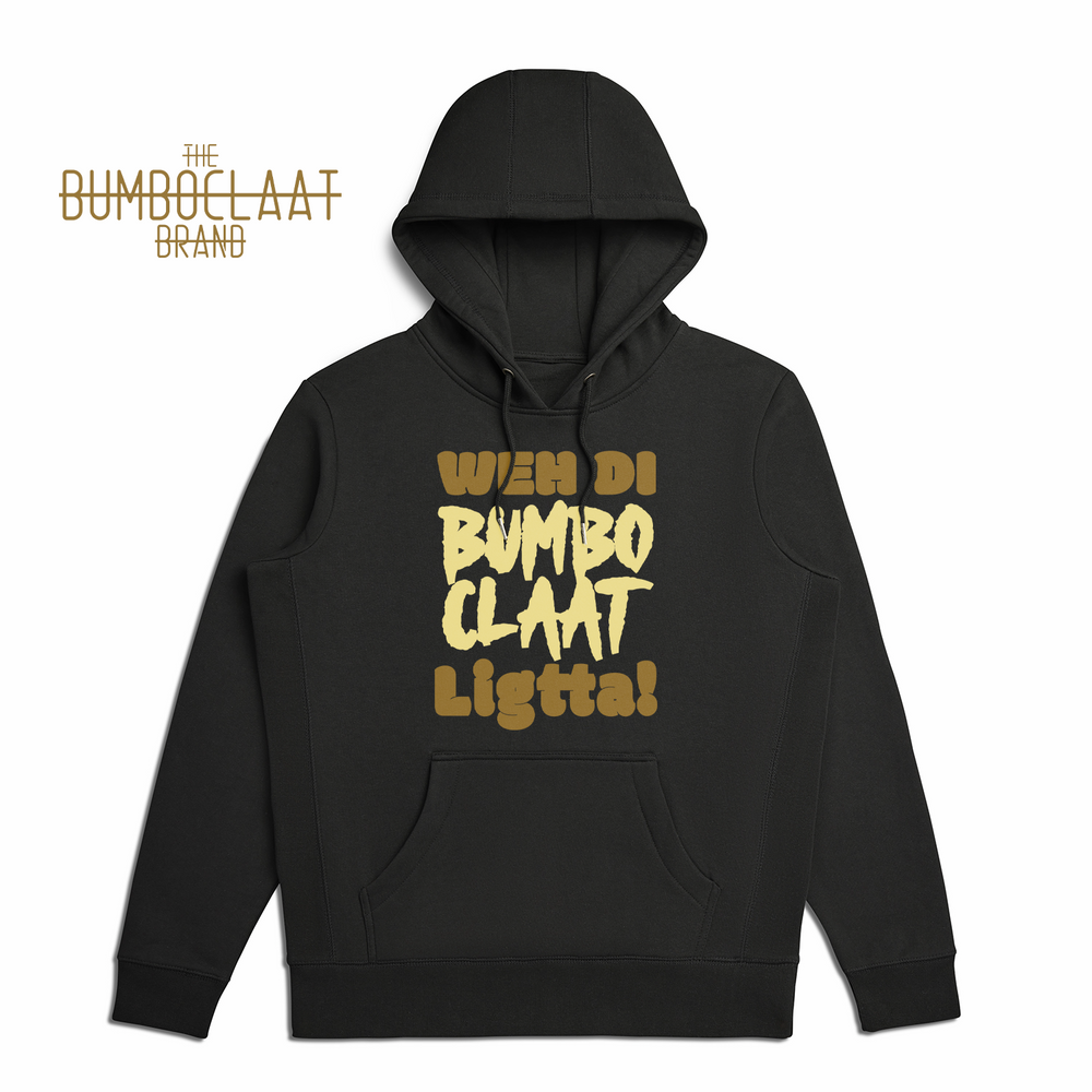 Black Bumboclaat ligtta Hoodie