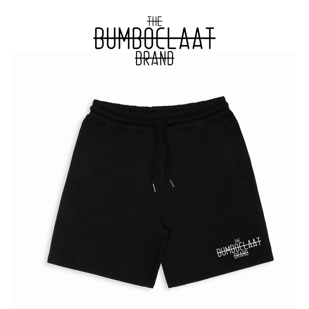 Black Sweatshorts Brand stamp