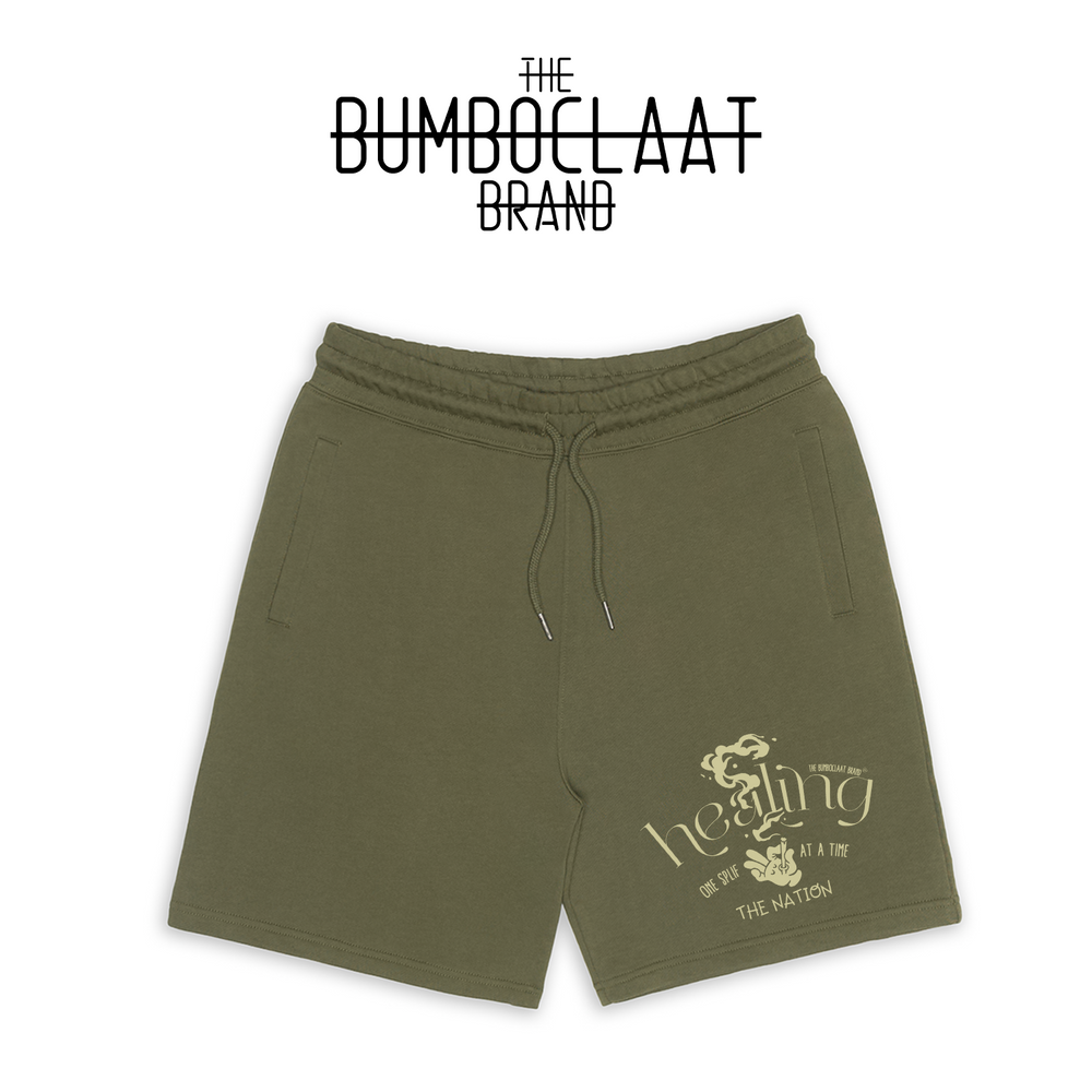 Military Olive Sweatshort Healing